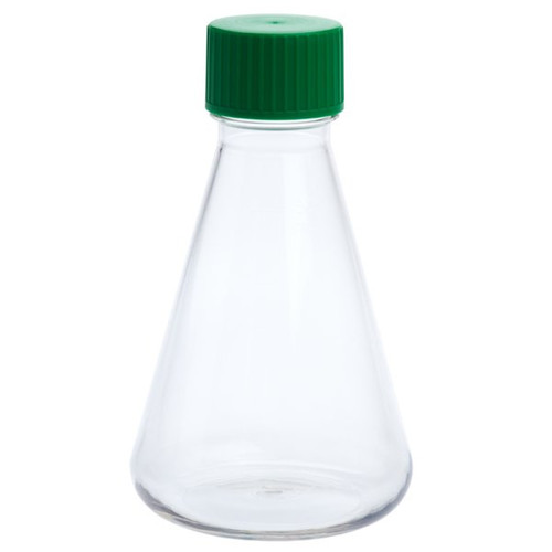 500ml erlenmeyer flask with solid cap and plain bottom petg rnase and dnase free individually wrapped sterile